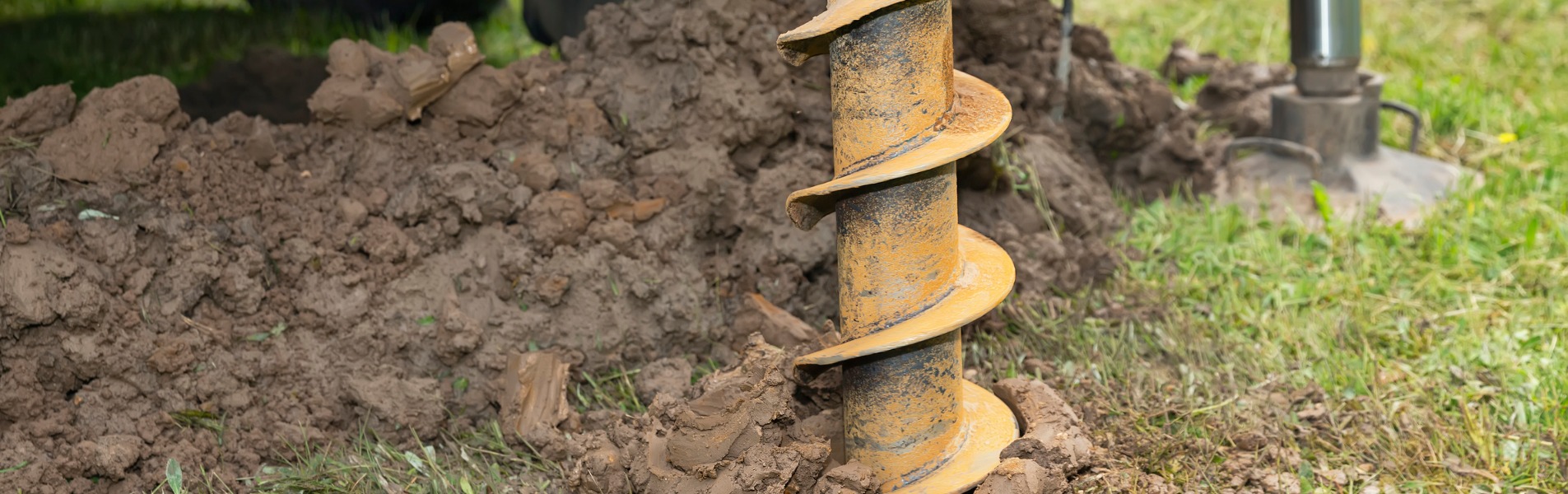 A large well drilling machine digs into the earth as part of the work TCI Companies, a local Bloomington utility services company, offers.