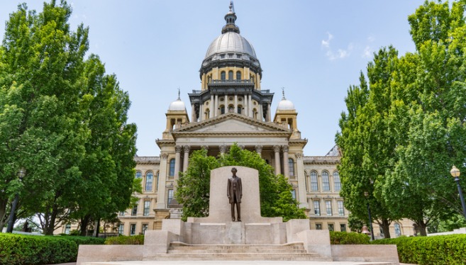 The capital building in Springfield, IL